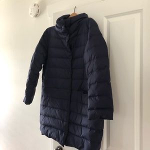 Eileen Fisher down puffer coat.